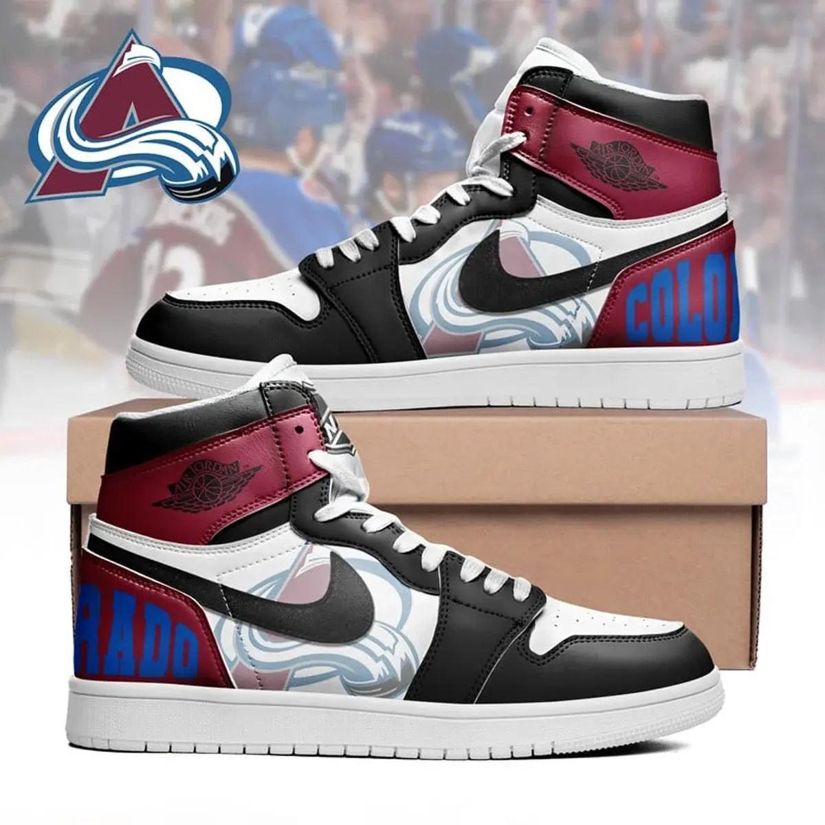 Colorado Avalanche Premium NHL Teams High Top Sneakers