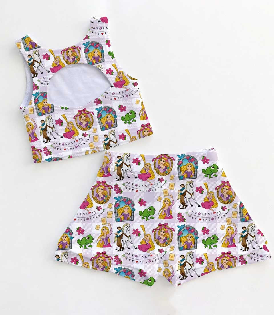 Thumbnail: Rapunzel Pascal Lantern Sun Princess, Mommy and Me Dress and Skort