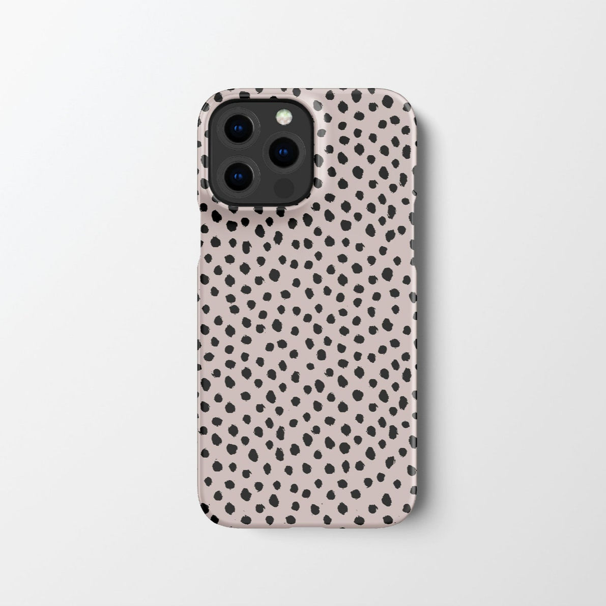 Black and White Pattern Phone Case Cover | Dots Hard Shell Protective Snap Toug