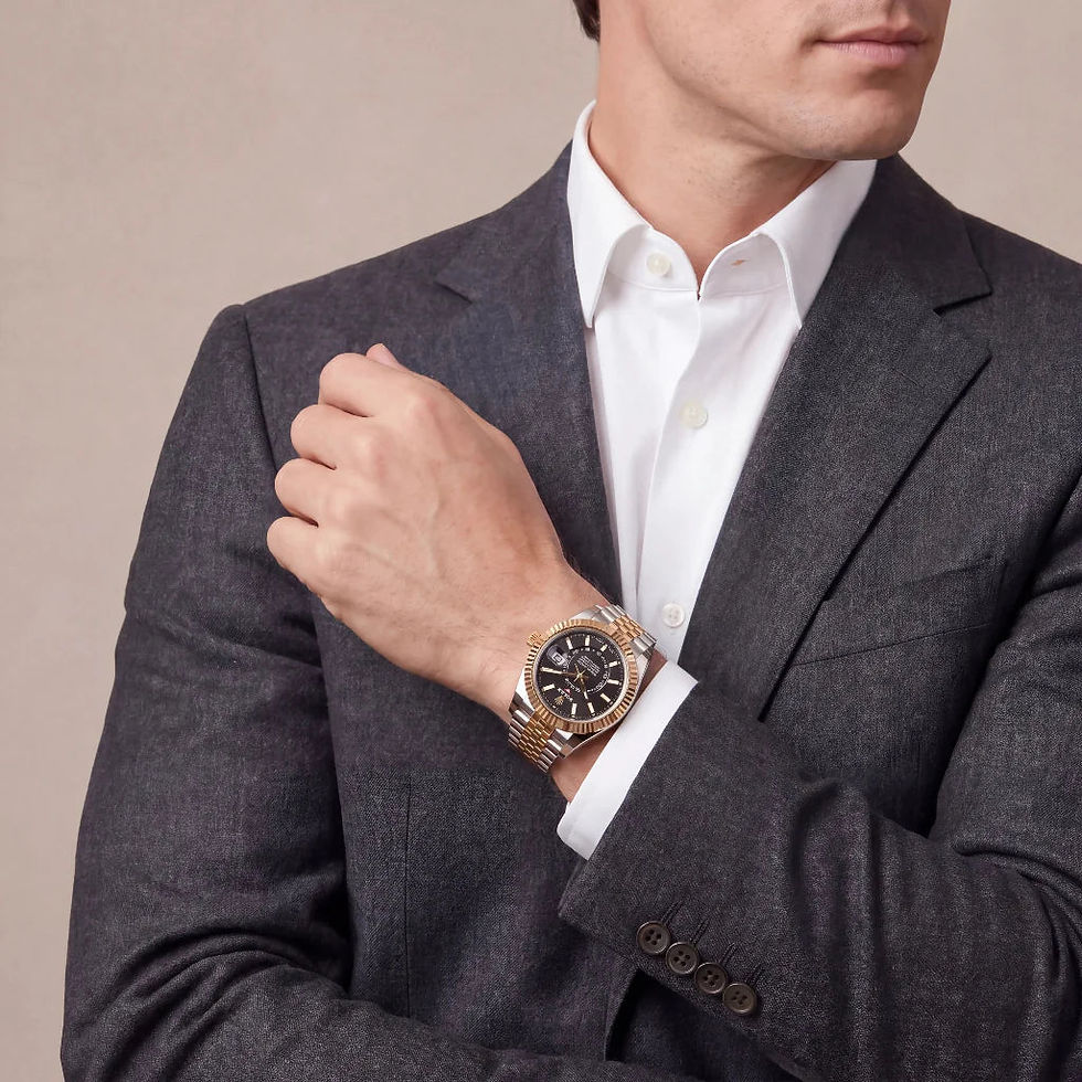 Thumbnail: Rolex Sky-Dweller Automatic Watch With Dual Time And Annual Calendar
