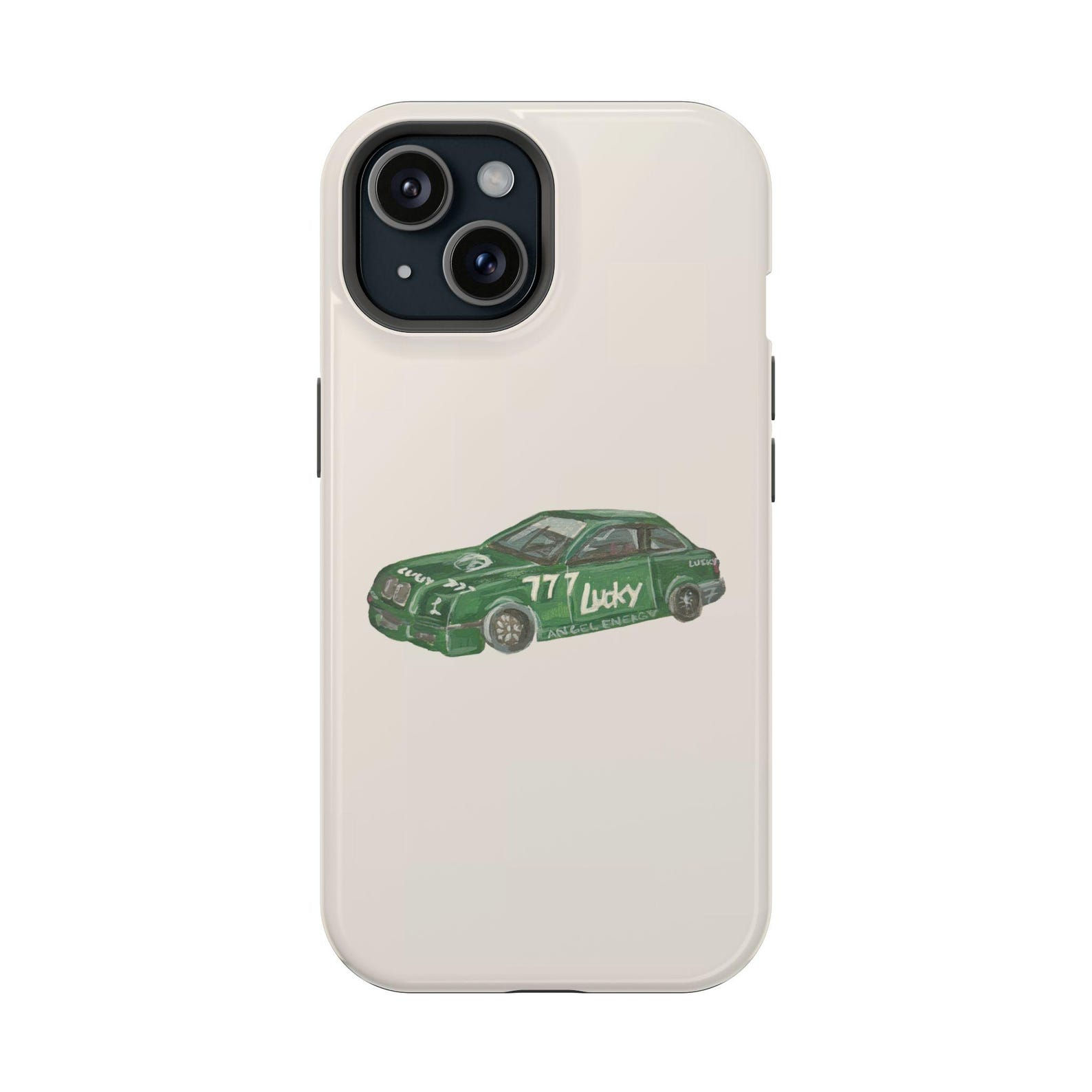 MagSafe Lucky Car Tough Phone Case, Magnetic Trendy Phone Case | iPhone 15/14/13