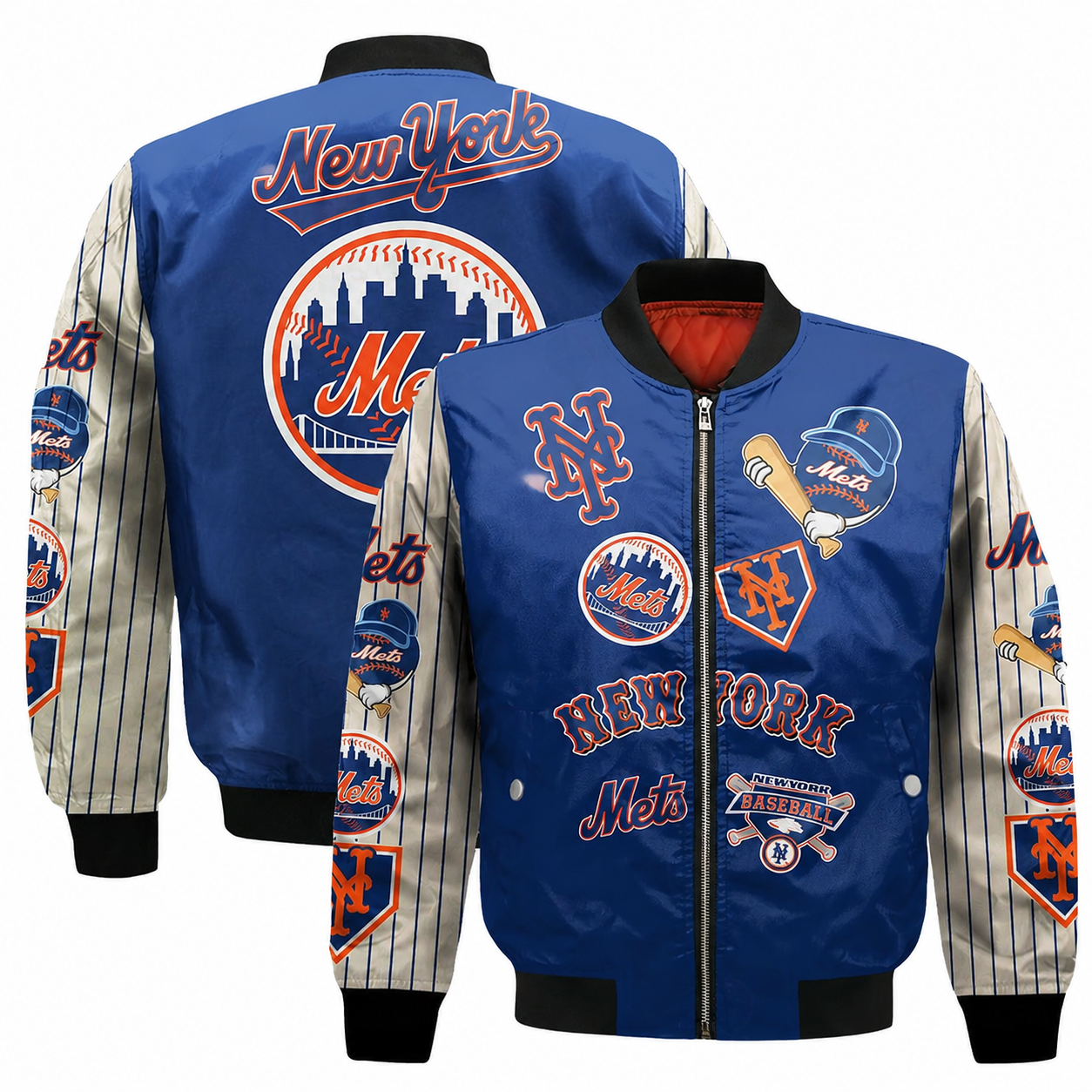New York Mets Major League Baseball 2023 Unisex AOP Bomber Jacket