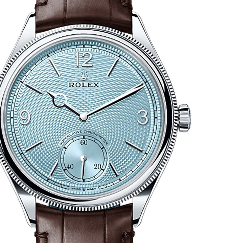 Thumbnail: Rolex 1908, 39mm Ice Blue Dial Ref# 52506-0002