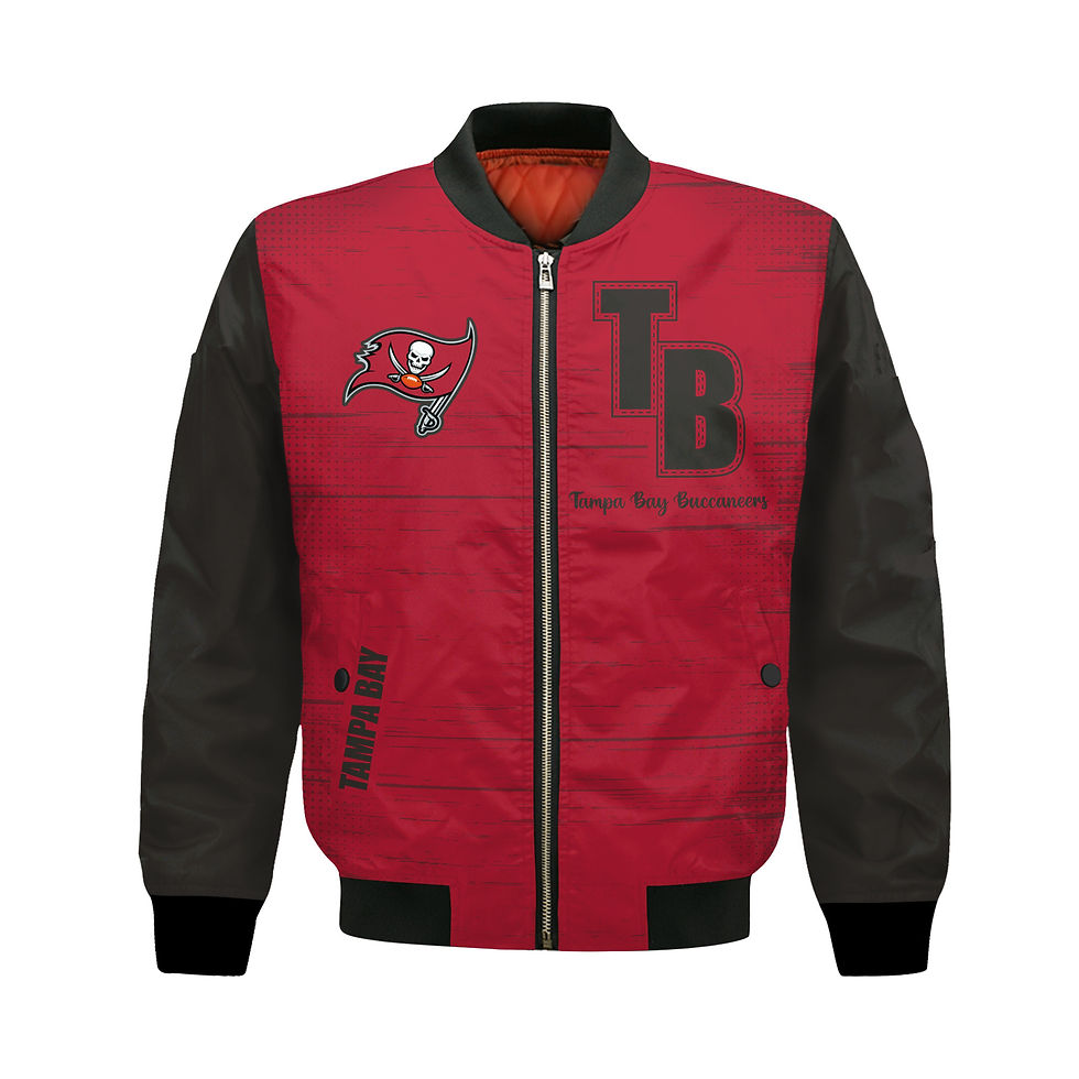 Thumbnail: Tampa Bay Buccaneers Football Team 2024 - 25 Proud Of The Shirt Bomber Jacket
