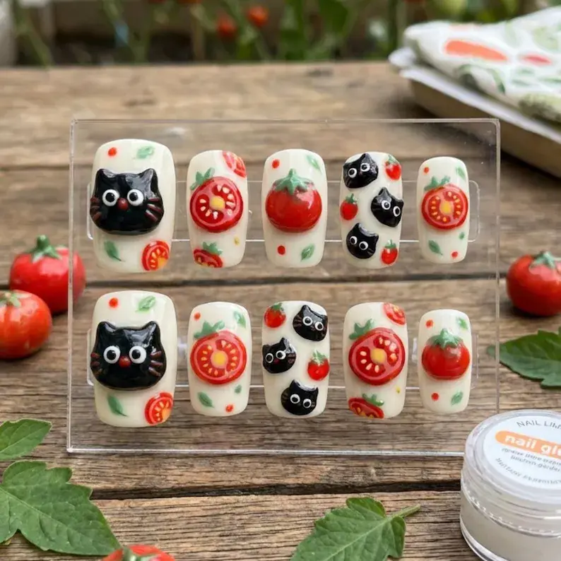 press on nails, custom press on nails, fake nails, Nails Art