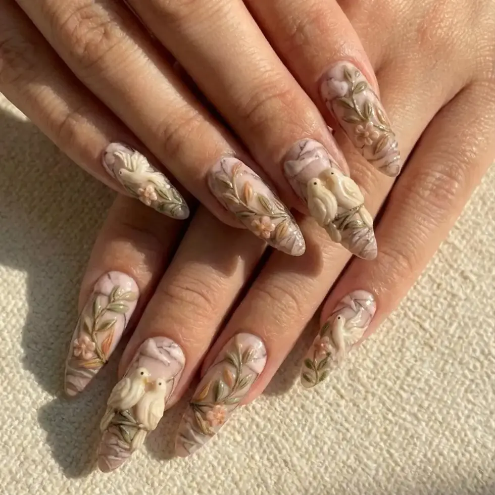 Thumbnail: press on nails, custom press on nails, fake nails, Nails Art