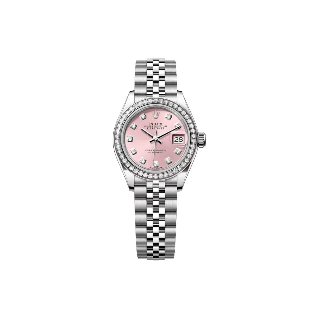 Rolex Datejust Women’s Watch With Pink Dial And Bezel