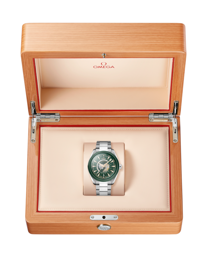 Thumbnail: Omega Seamaster Aqua Terra 150M 43 mm, steel on steel, Green Dial