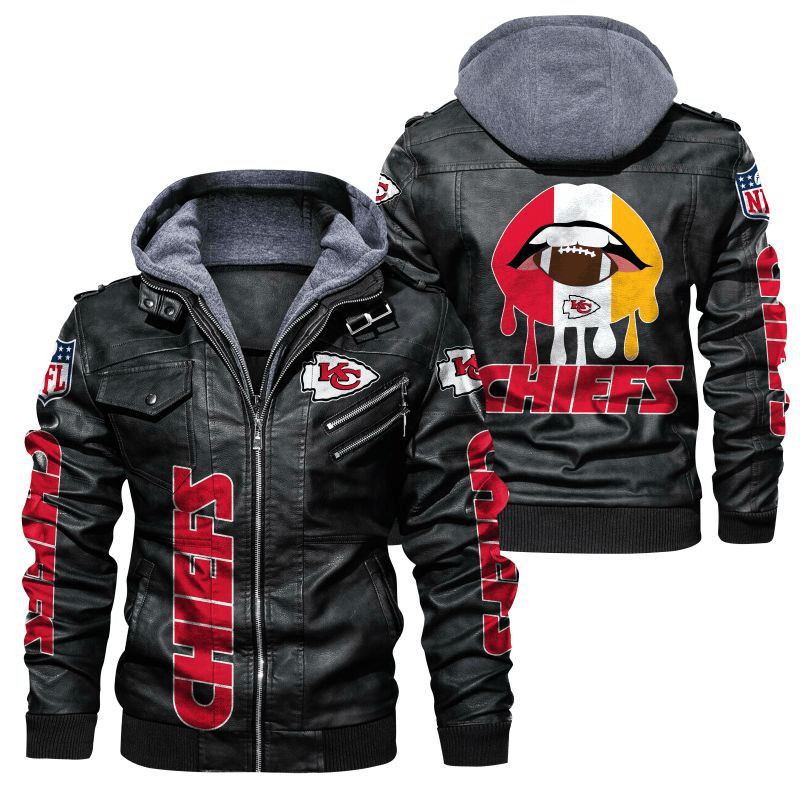 Kansas City Chiefs Block Leather Jacket