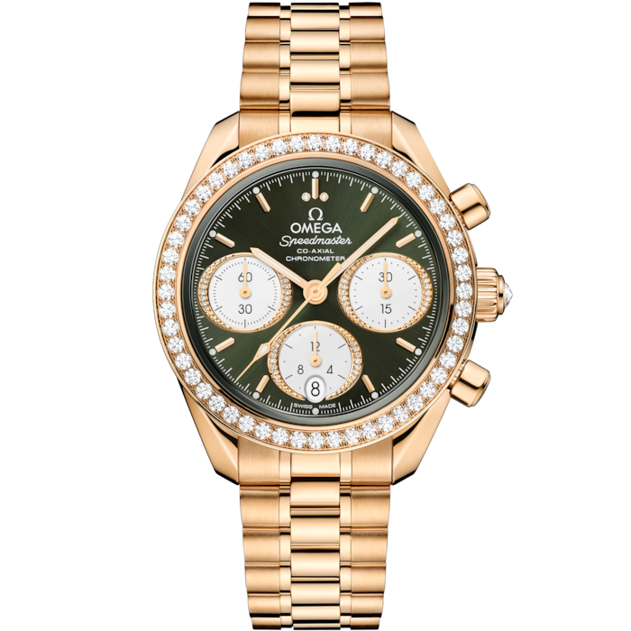 Omega Speedmaster 38 38 mm, Moonshine™ gold on Moonshine™ gold