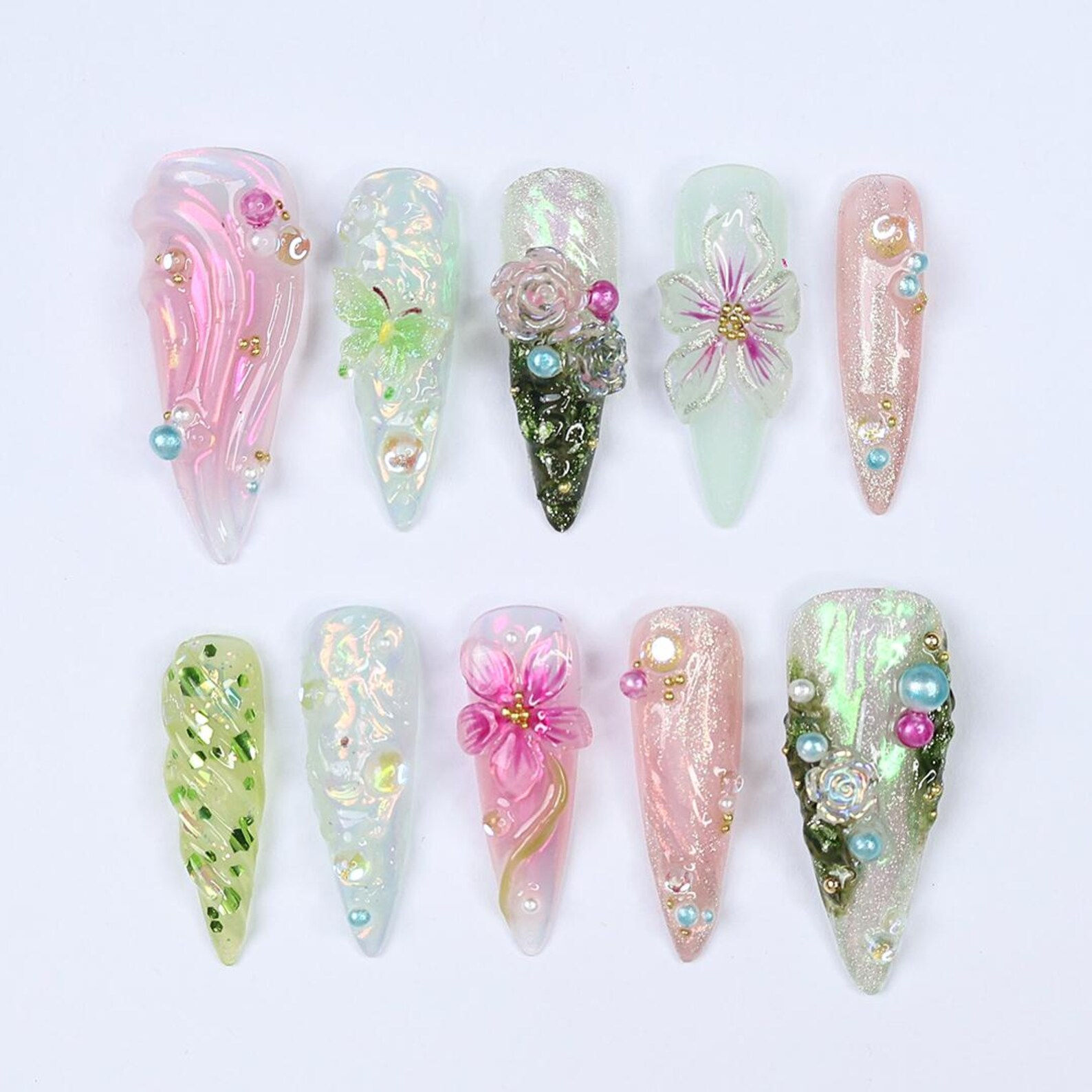 press on nails, custom nails, fake nails, Nails Art