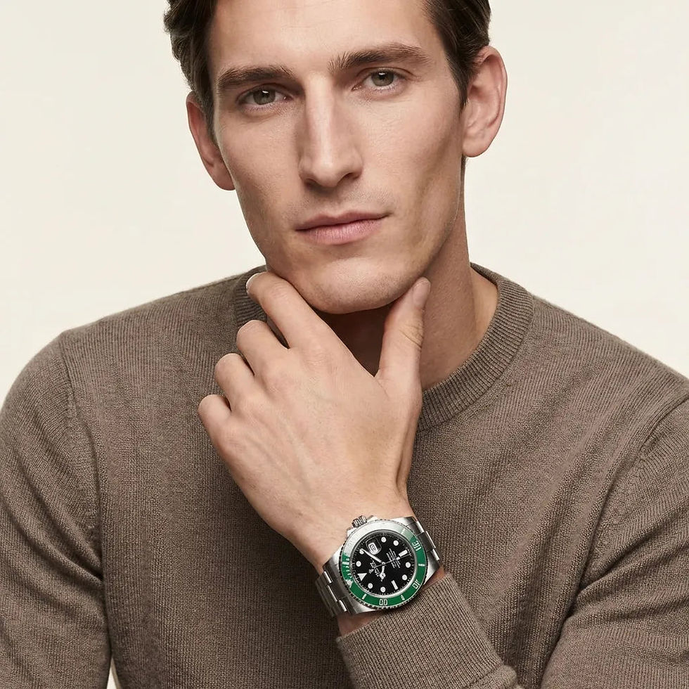 Thumbnail: Rolex Submariner Kermit Green Men's Watch