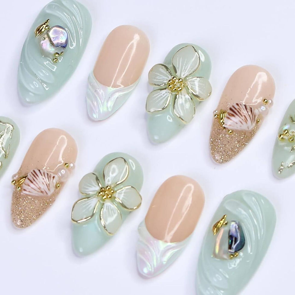 Thumbnail: press on nails, custom press on nails, fake nails, Nails Art