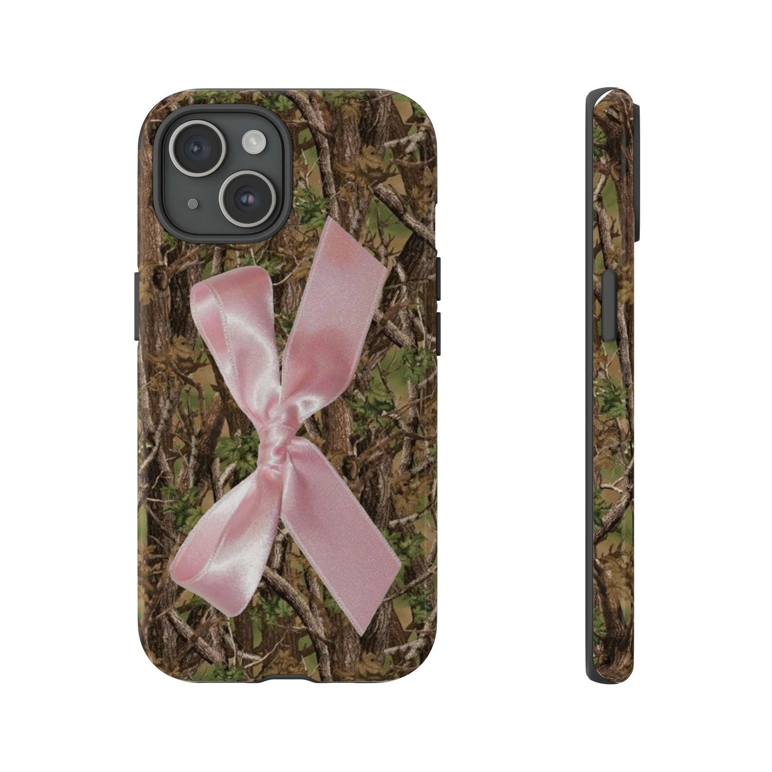 Camo and Pink Bow Cute Phone Case