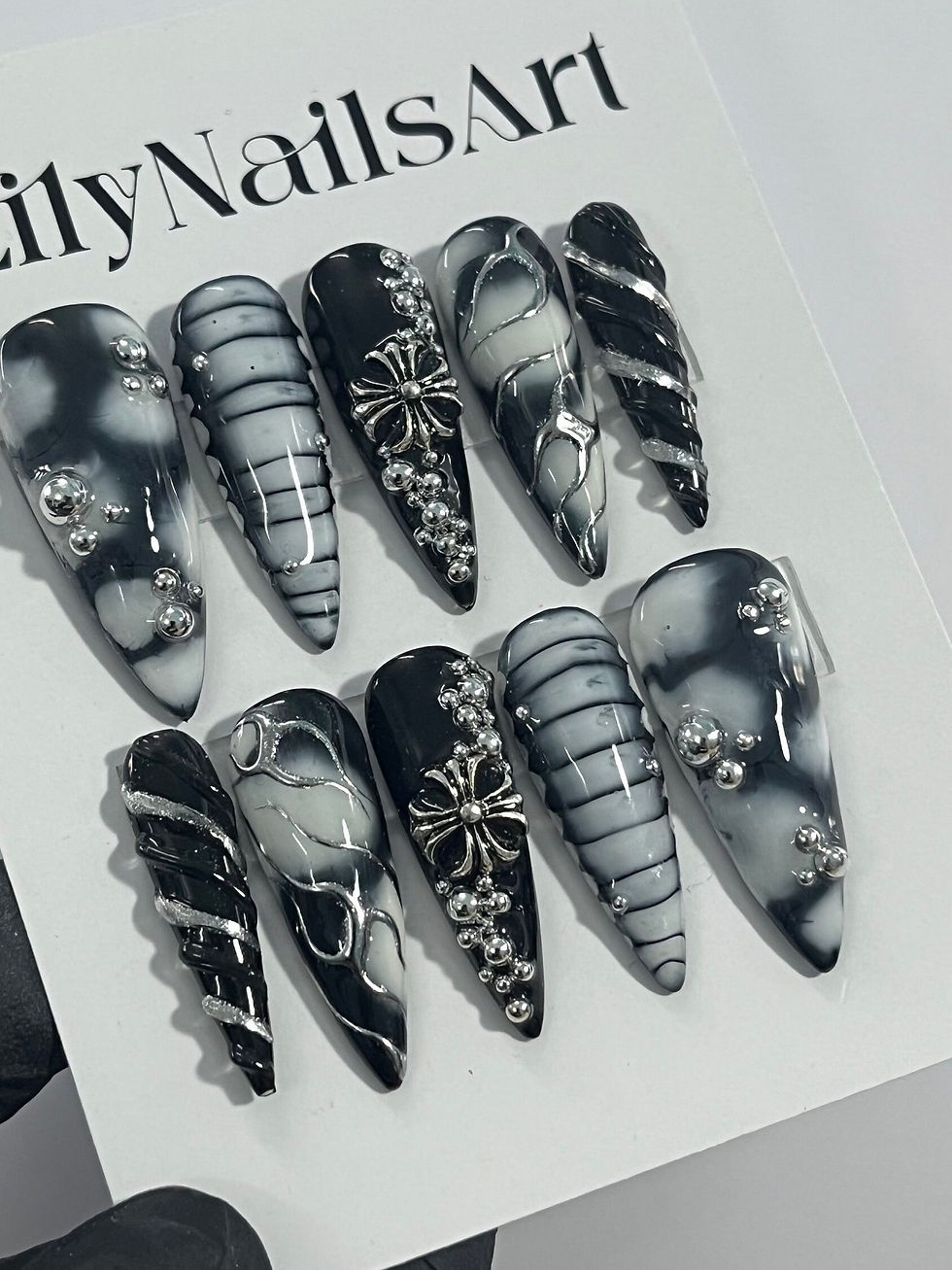 Thumbnail: press on nails, custom nails, fake nails, Nails Art, custom nail