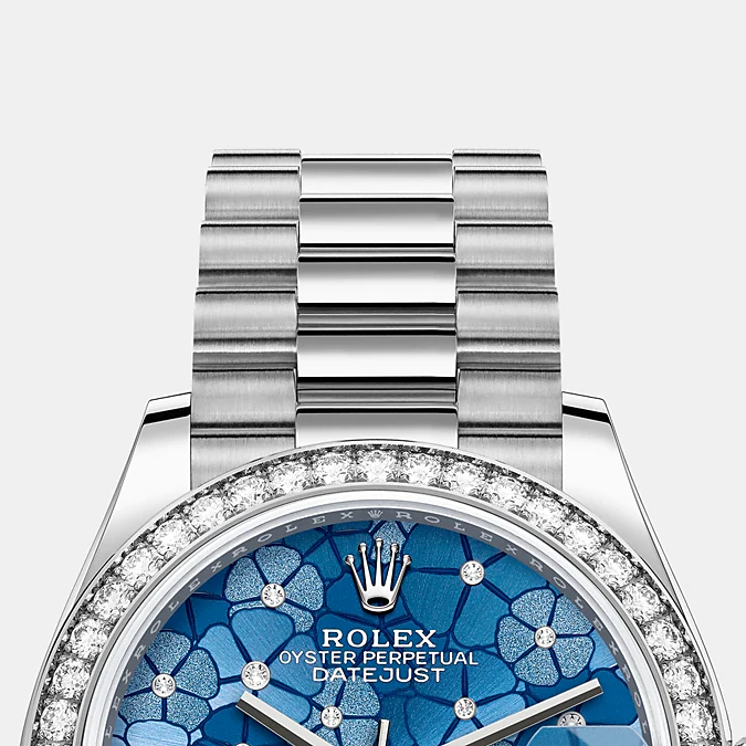 Thumbnail: Rolex Datejust 31mm, 18k White Gold and Diamonds Ref# 278289rbr-0025