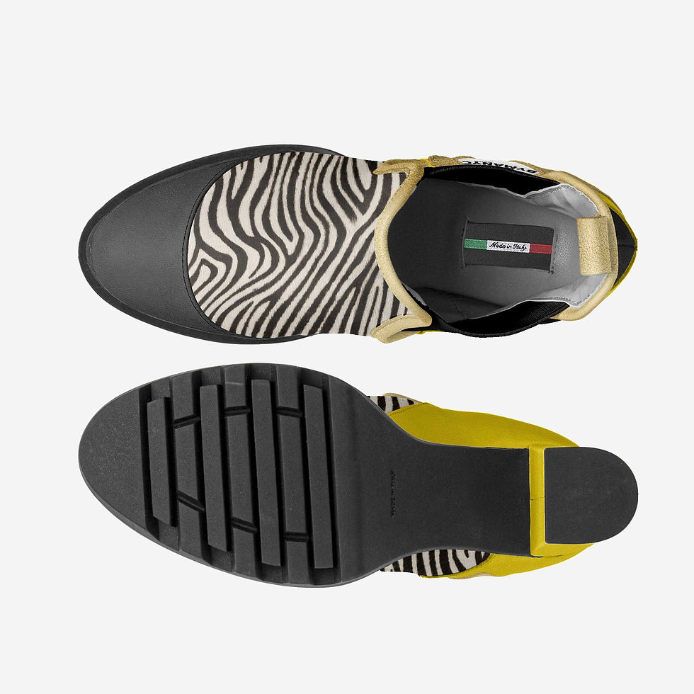 Thumbnail: Vegan Elastic Designer Boot BYMANYC ® New York Urban Black