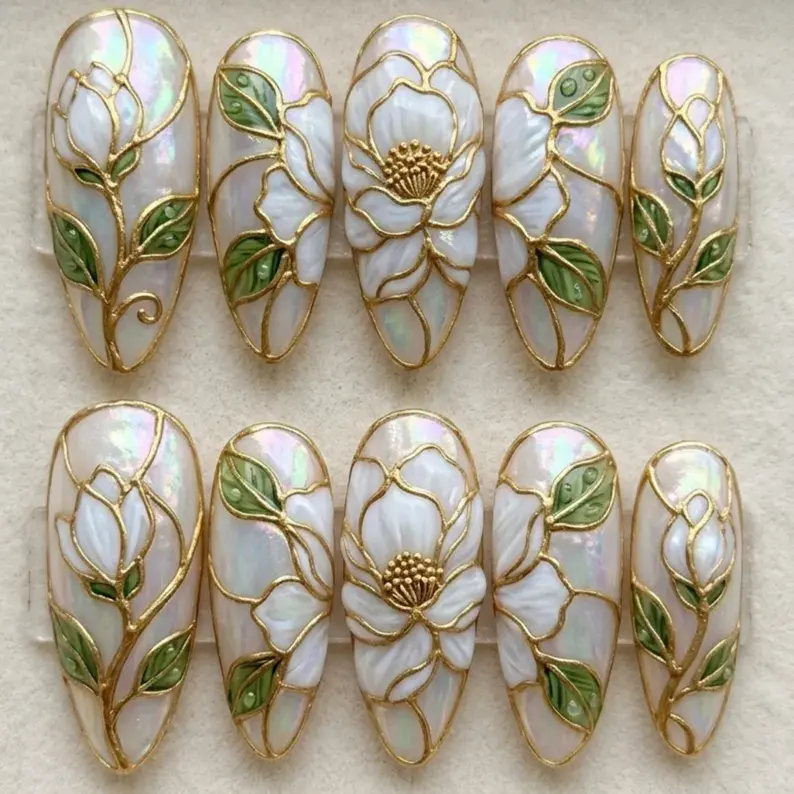press on nails, custom press on nails, fake nails, Nails Art