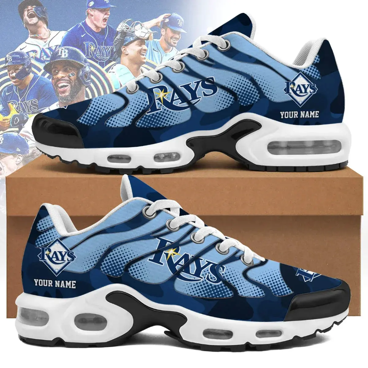Tampa Bay Rays Custom Air-Style Sneakers