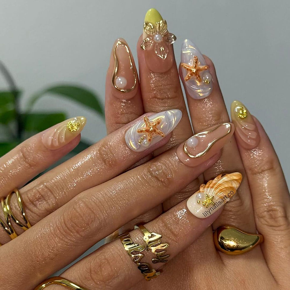 Thumbnail: press on nails, custom press on nails, fake nails, Nails Art