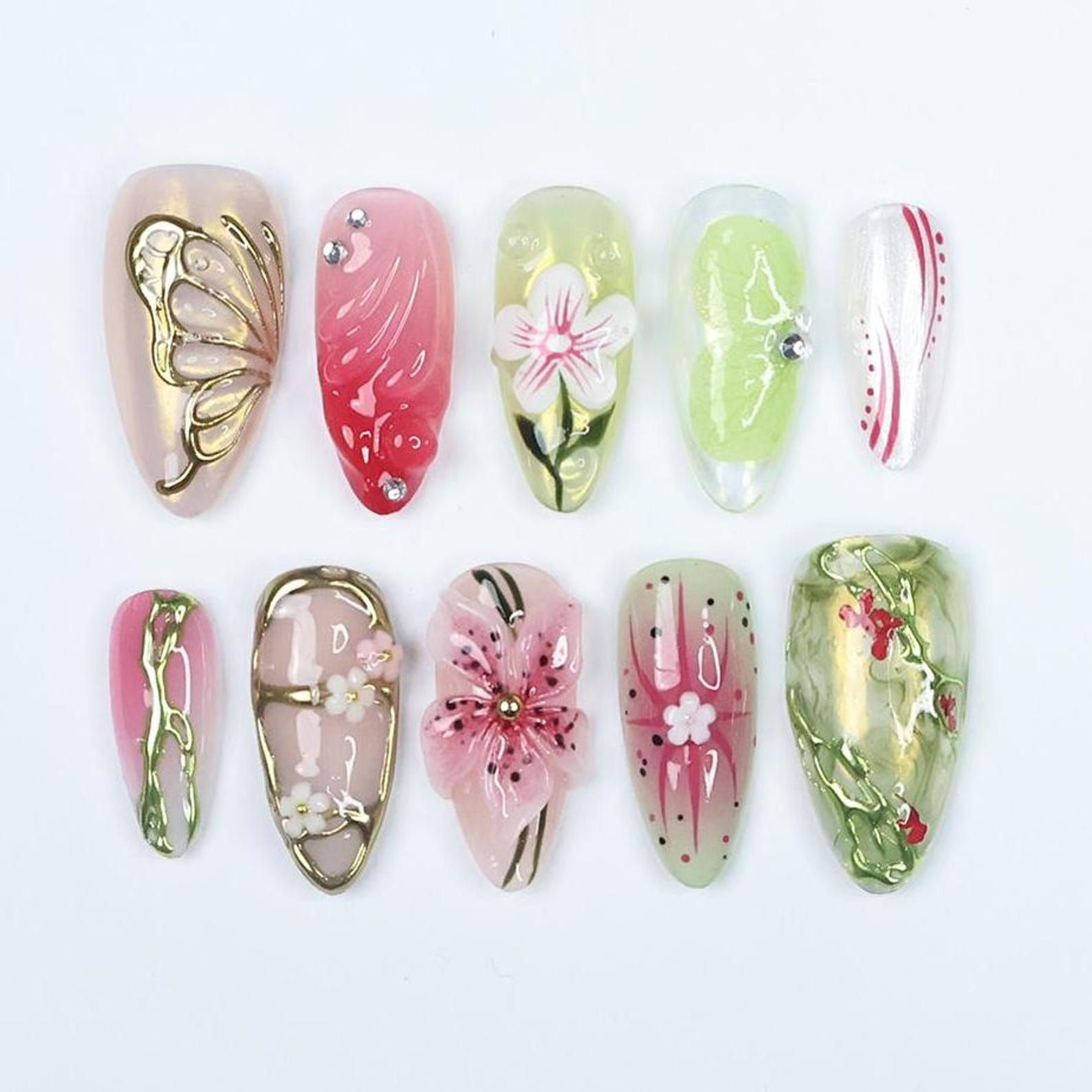 press on nails, custom nails, fake nails, Nails Art, custom nail, Gift for her