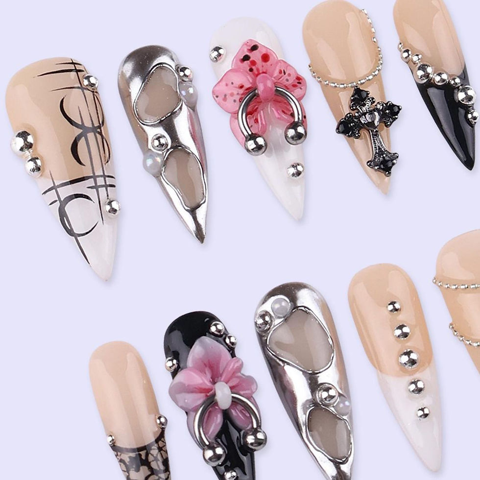 Thumbnail: press on nails, custom nails, fake nails, Nails Art, custom nail