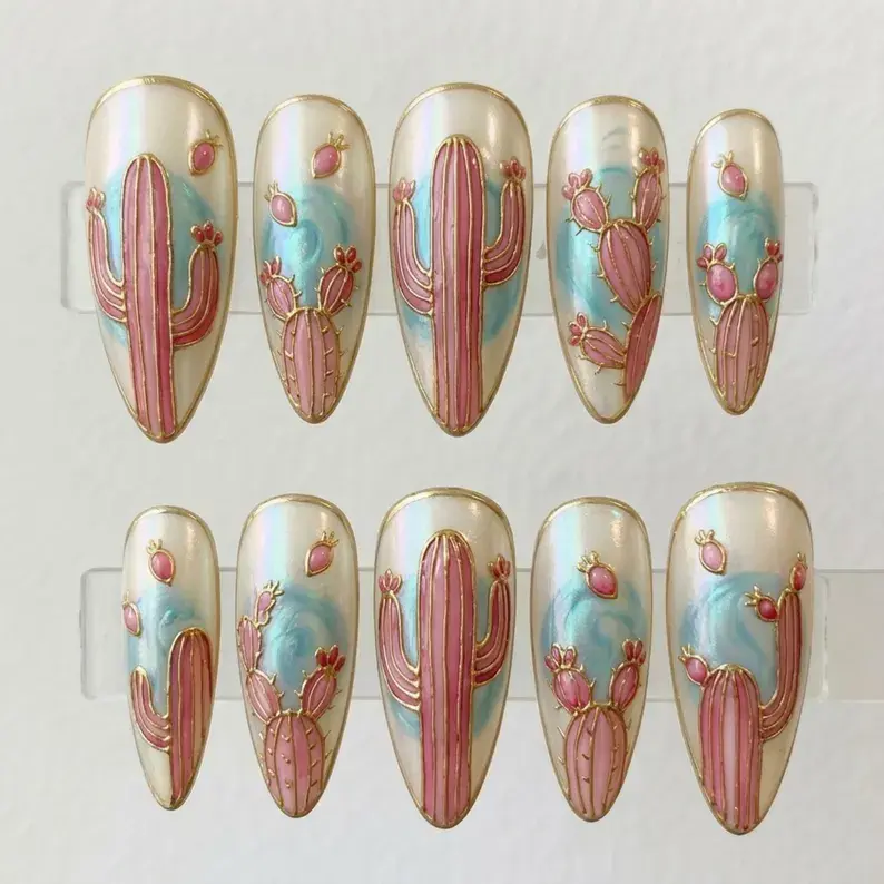 press on nails, custom press on nails, fake nails, Nails Art