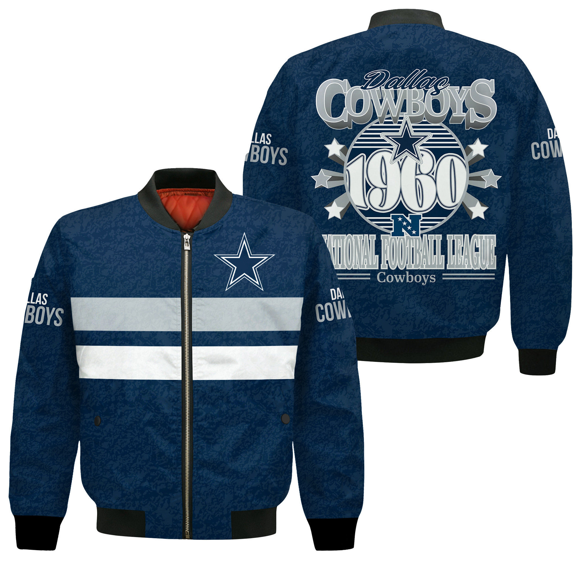 Dallas Cowboys Football Team 2024 -25 Super Durable Bomber Jacket