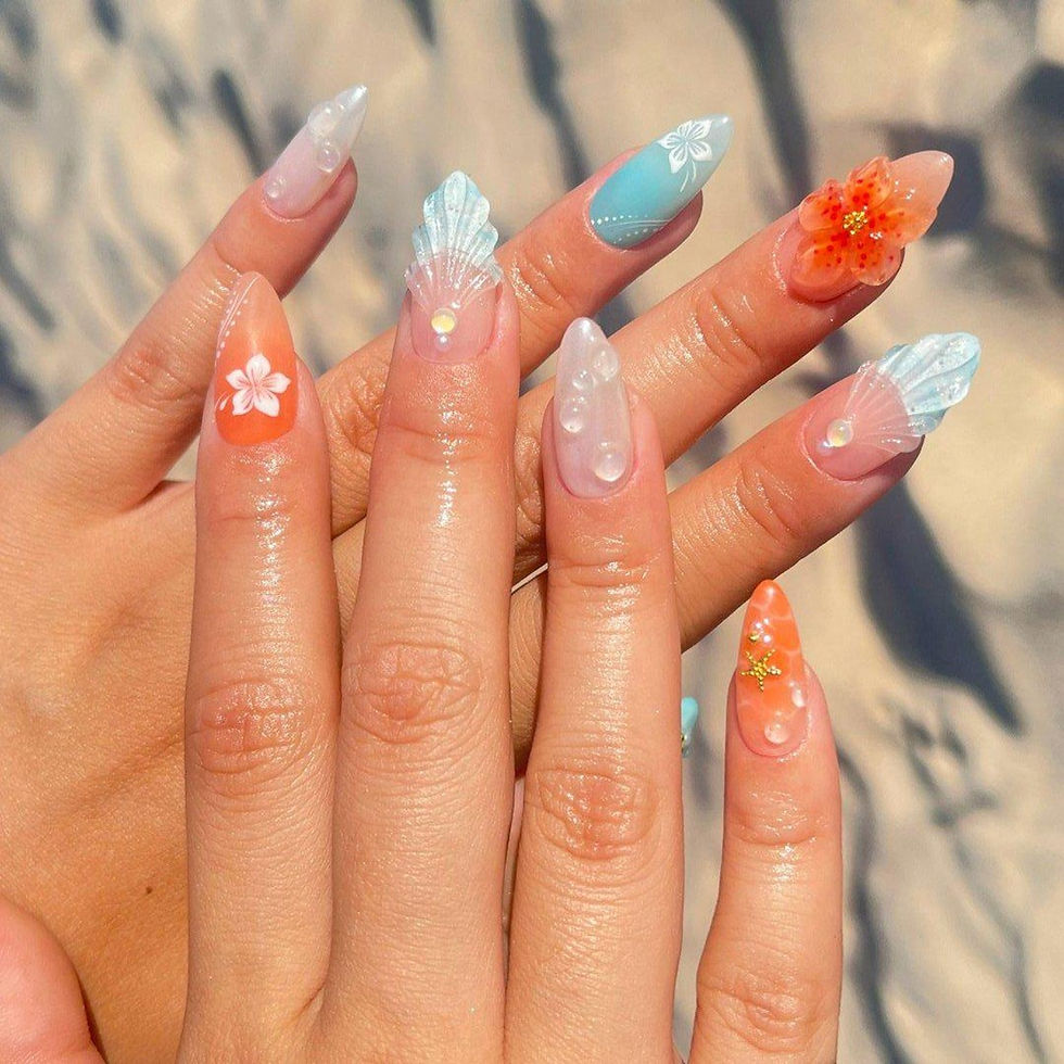 Thumbnail: press on nails, custom press on nails, fake nails, Nails Art