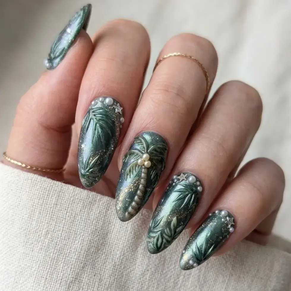 Thumbnail: press on nails, custom press on nails, fake nails, Nails Art