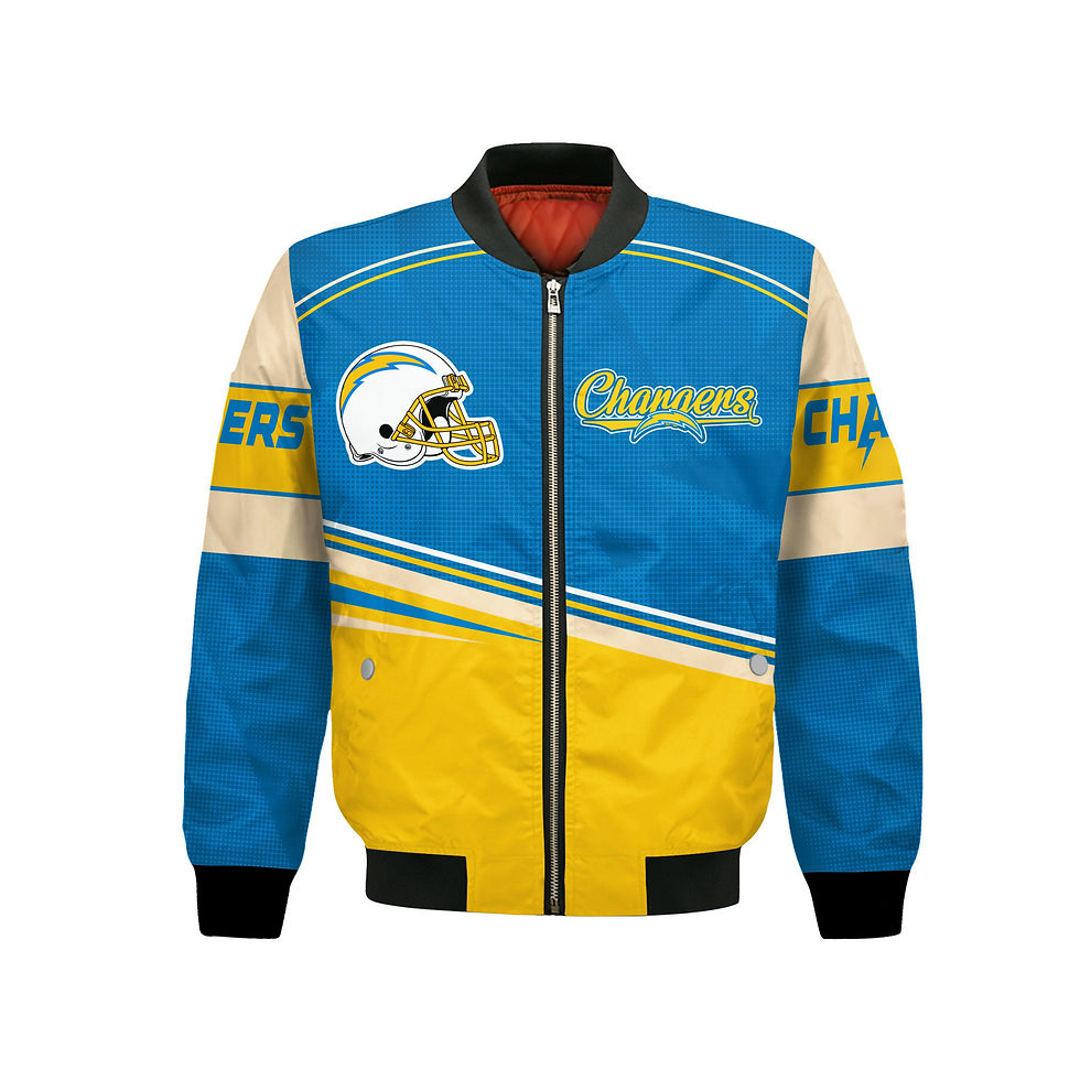 Thumbnail: Los Angeles Chargers Football Team 2024- 25 Dare To Be Different Bomber Jacket
