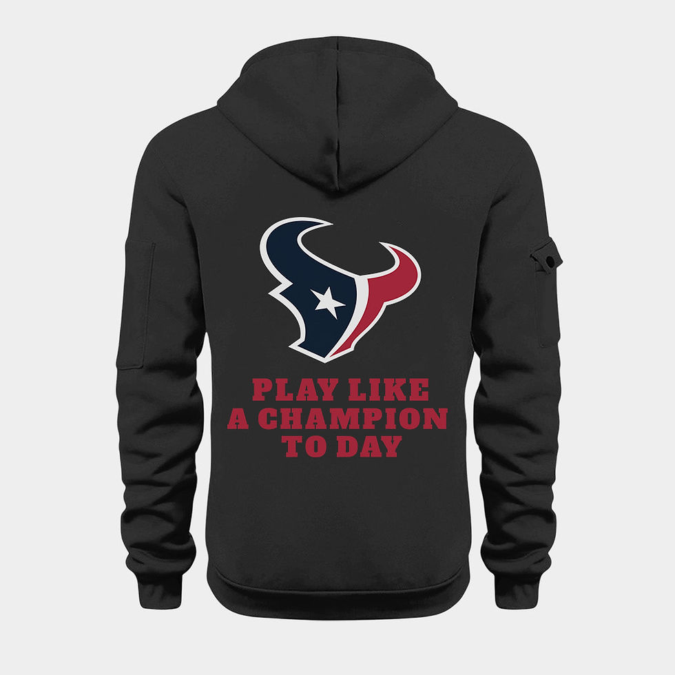 Thumbnail: Houston Texans Black Quarter Zip Hoodie