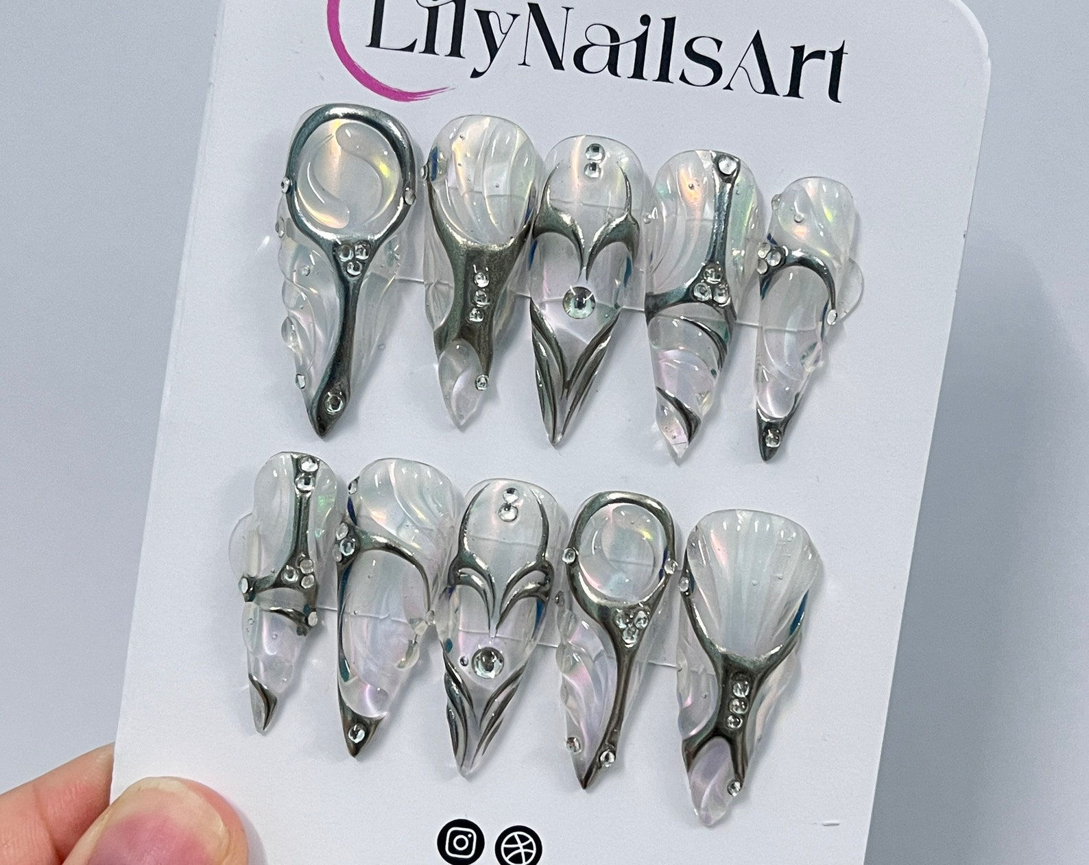 press on nails, custom nails, fake nails, Nails Art
