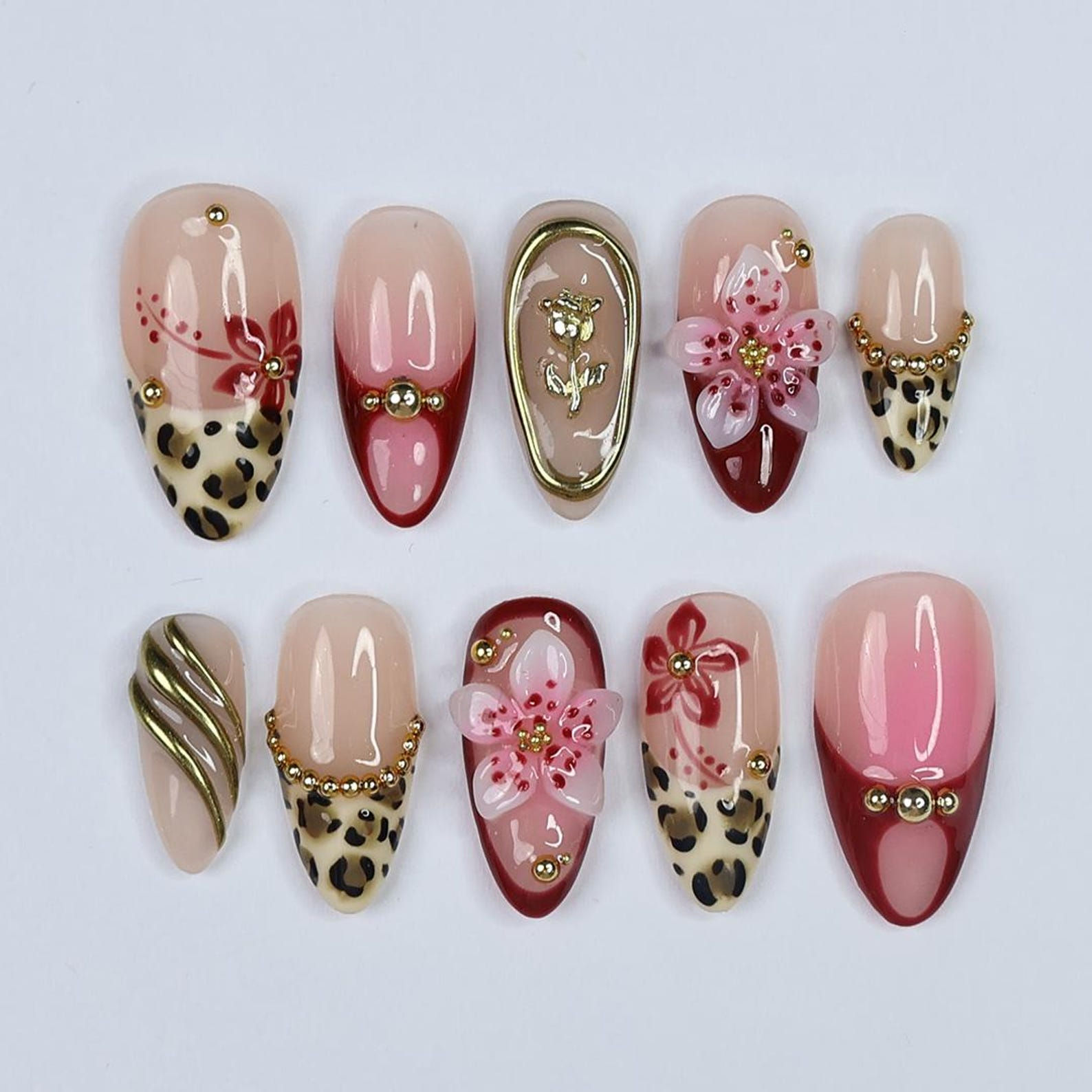 press on nails, custom press on nails, fake nails, Nails Art