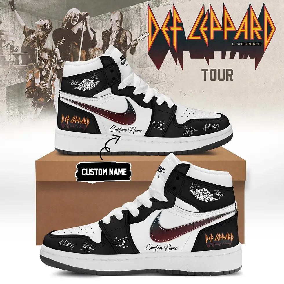 Thumbnail: Def Leppard Live Limited Edition Signature Custom Air Force 1 Sneakers