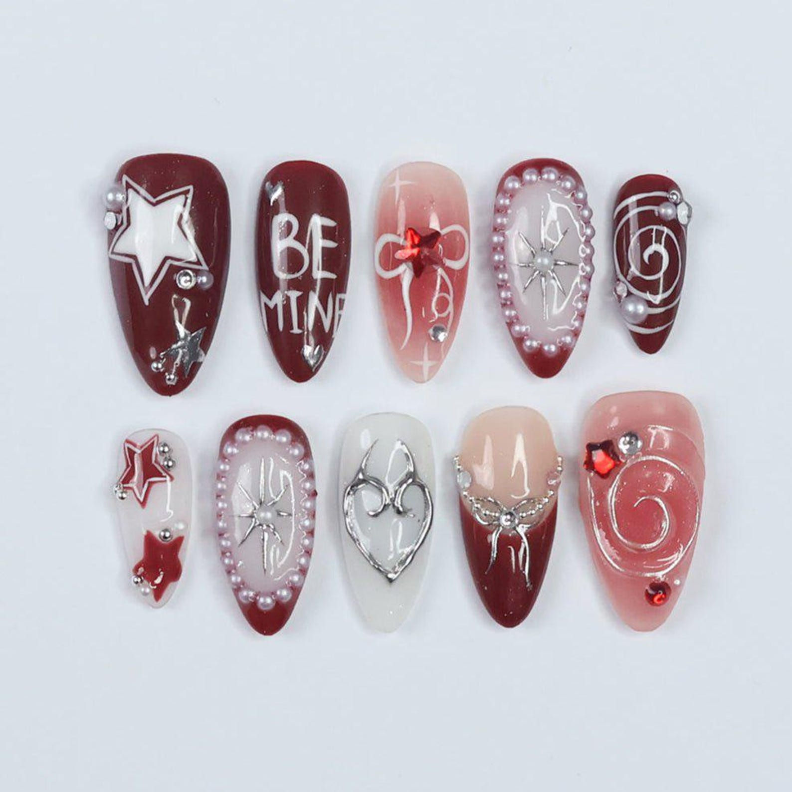 press on nails, custom nails, fake nails, Nails Art, custom nail, Gift for her
