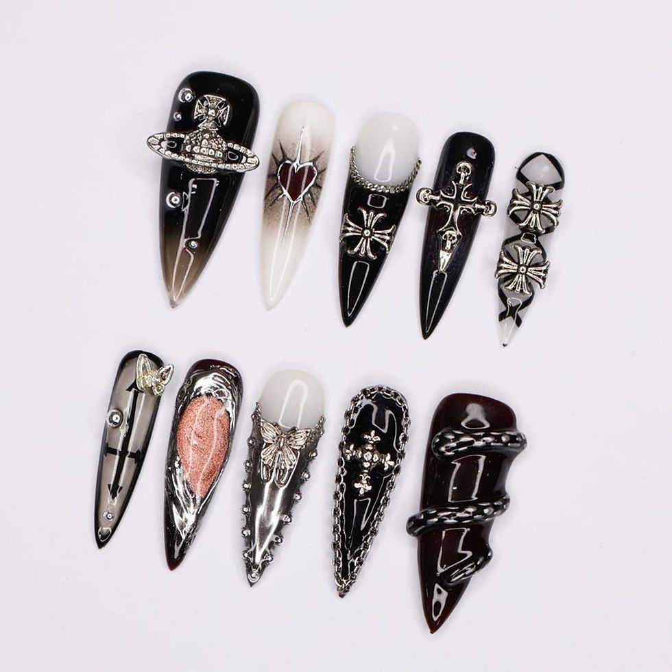 Thumbnail: press on nails, custom nails, fake nails, Nails Art, custom nail