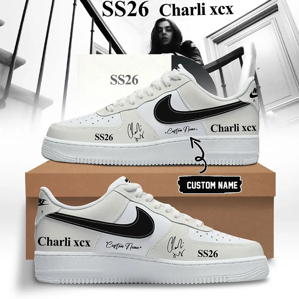 Thumbnail: Charli XCX SS Custom Air Force 1 - Air Jordan 1 Shoes Sneaker
