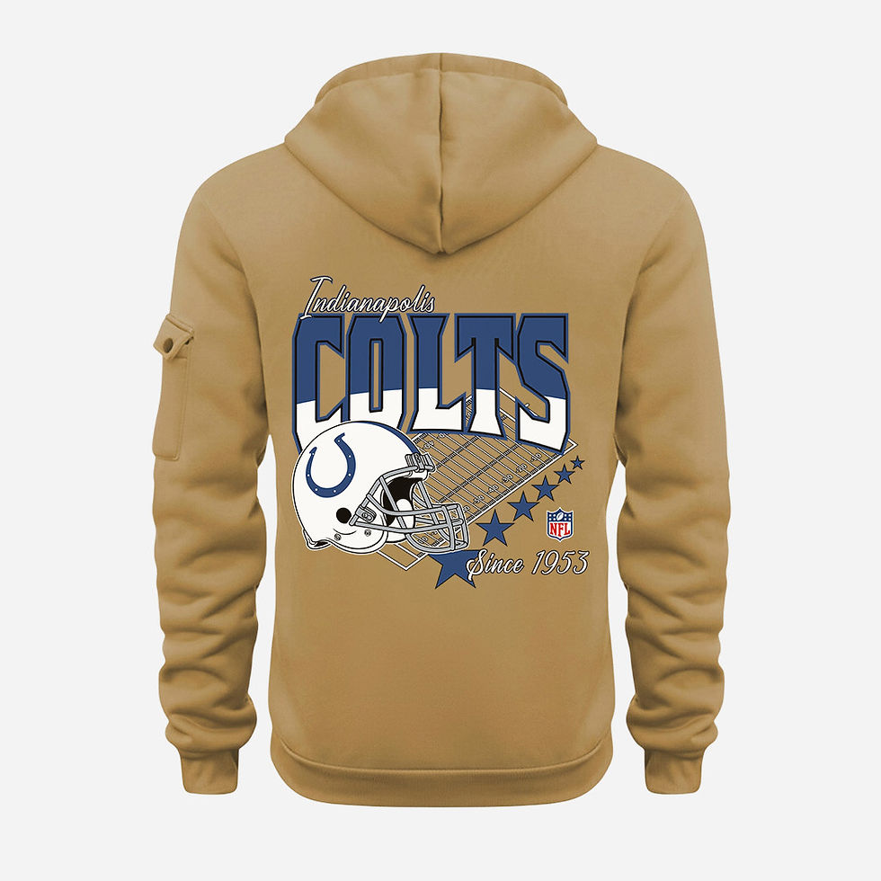 Thumbnail: Indianapolis Colts Gold Quarter Zip Hoodie