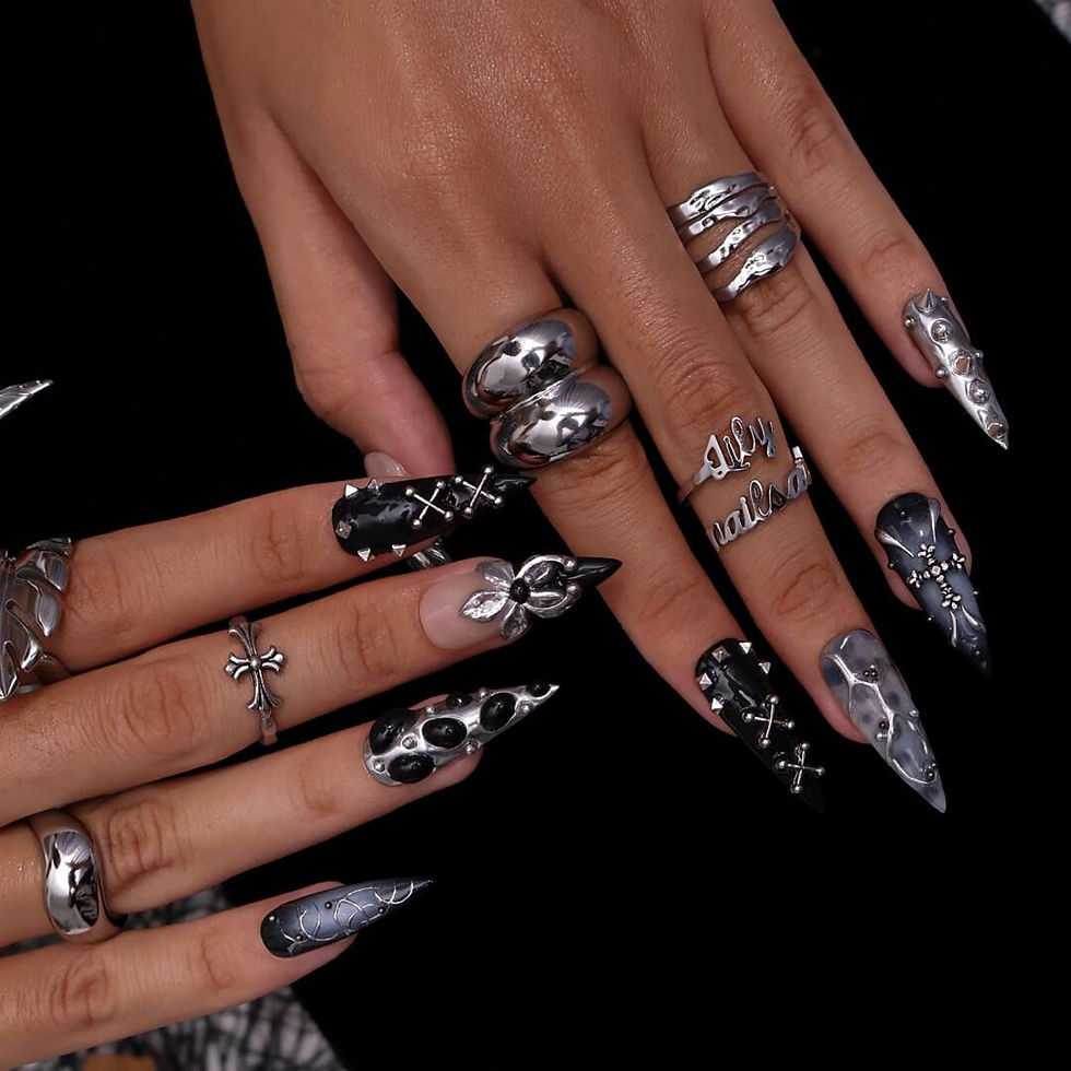 Thumbnail: press on nails, custom nails, fake nails, Nails Art, custom nail, Gift for her