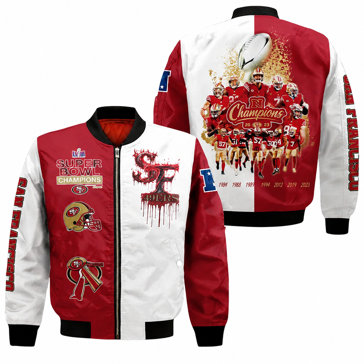 San Francisco 49ers National Football League Bomber Jacket STM