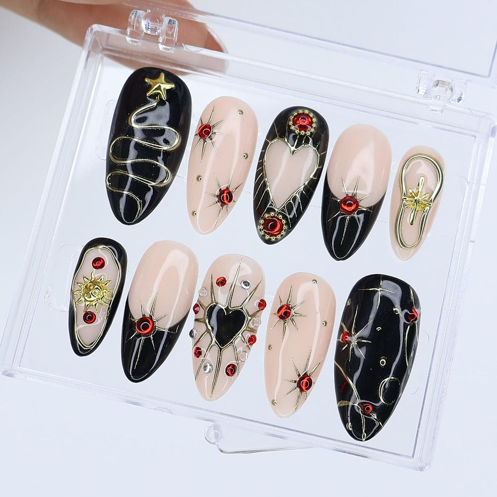 Thumbnail: press on nails, custom press on nails, fake nails, Nails Art