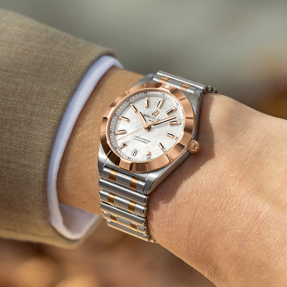 Thumbnail: Breitling Chronomat 32, Steel, Red Gold & 11 Diamonds Ref# U77310101A2U1
