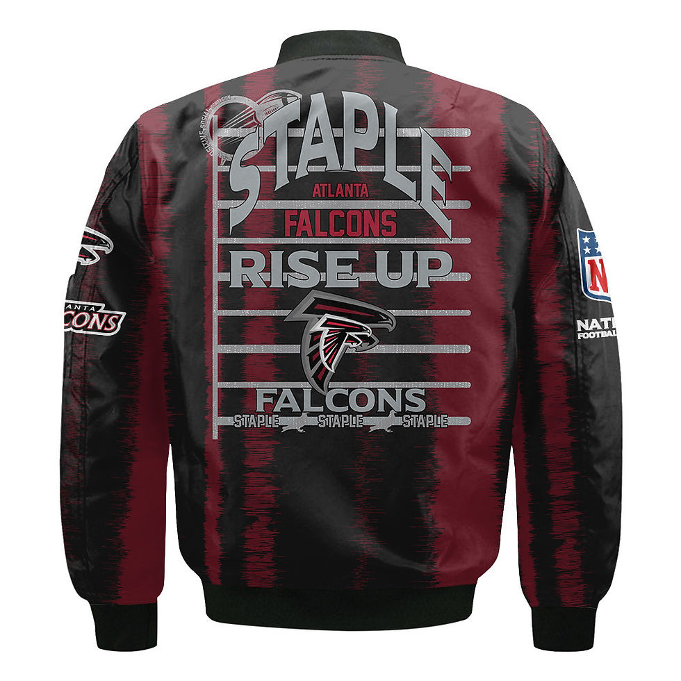 Thumbnail: Atlanta Falcons Football Team 2024 - 25 Independent, Individual Bomber Jacket