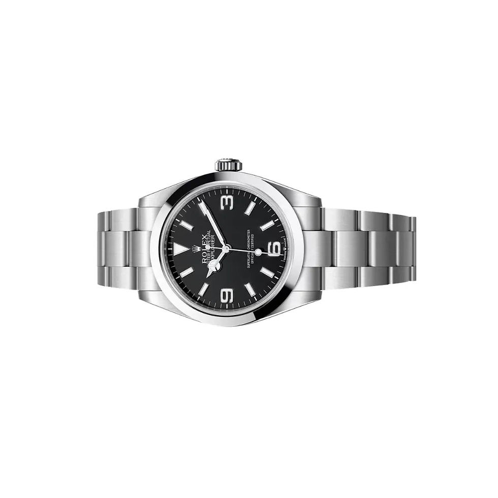Thumbnail: Rolex Explorer I Black Dial Men's Watch