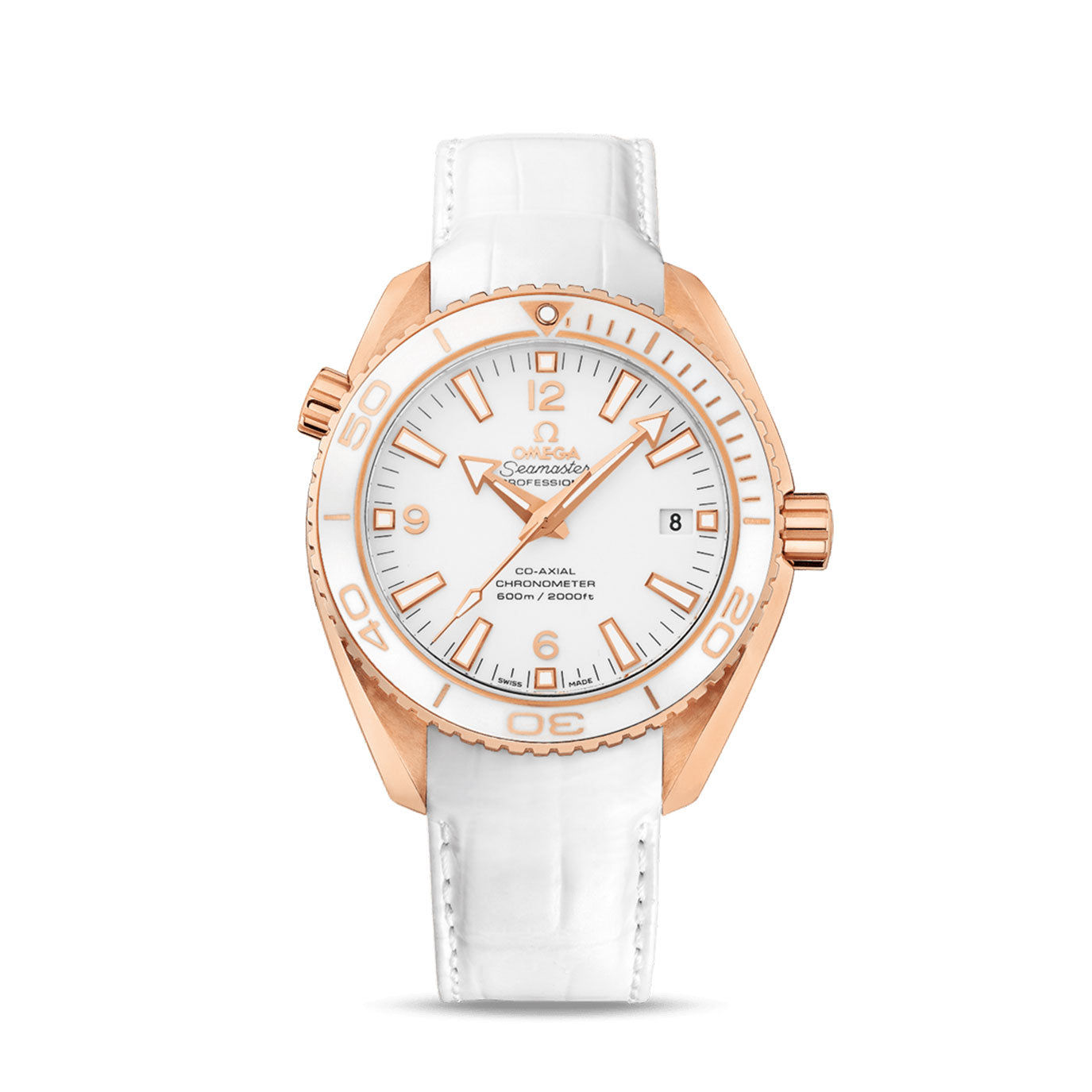 Omega Seamaster Planet Ocean 600M CO‑Axial, White Dial Ref# 232.63.42.21.04.001