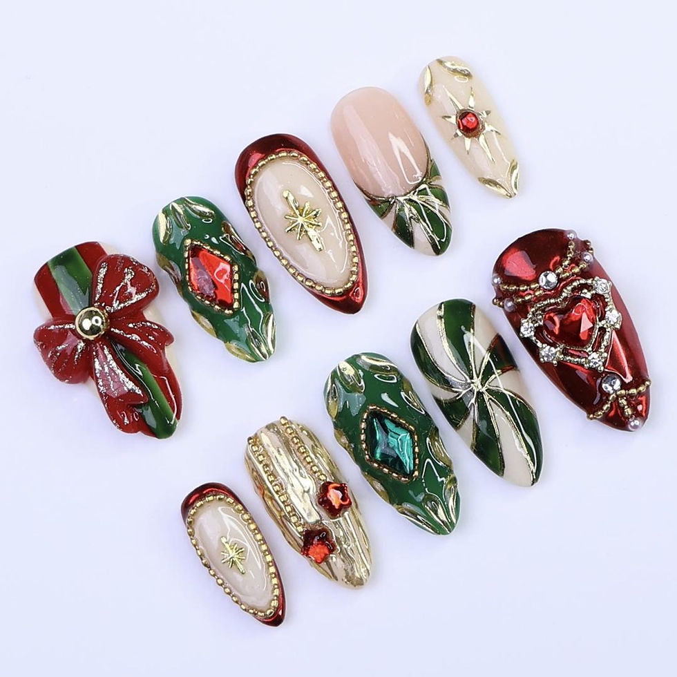 Thumbnail: press on nails, custom press on nails, fake nails, Nails Art