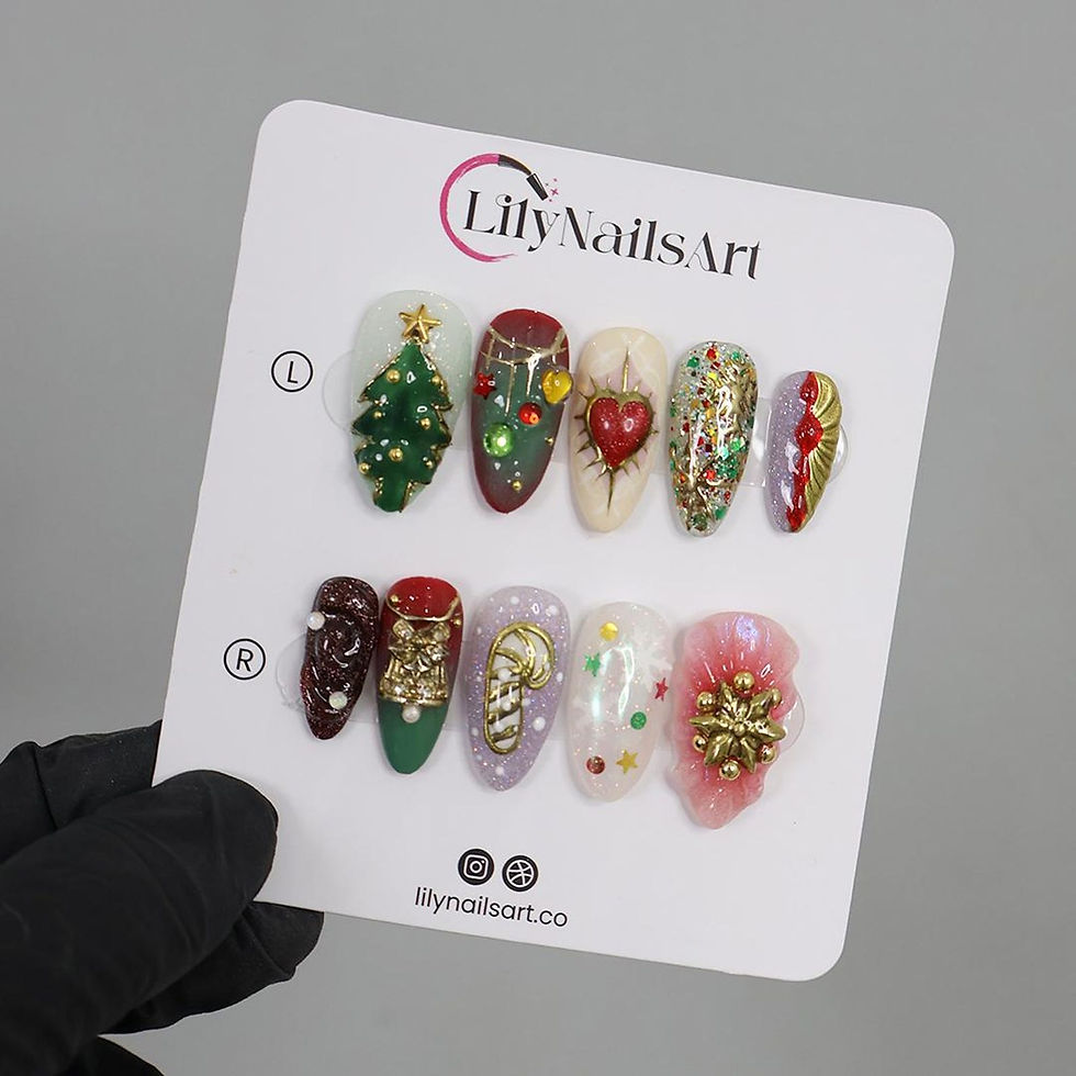 Thumbnail: press on nails, custom press on nails, fake nails, Nails Art