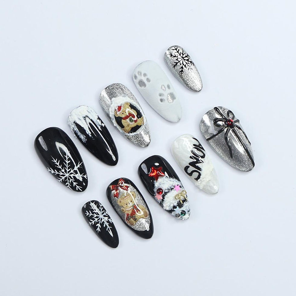 Thumbnail: press on nails, custom press on nails, fake nails, Nails Art