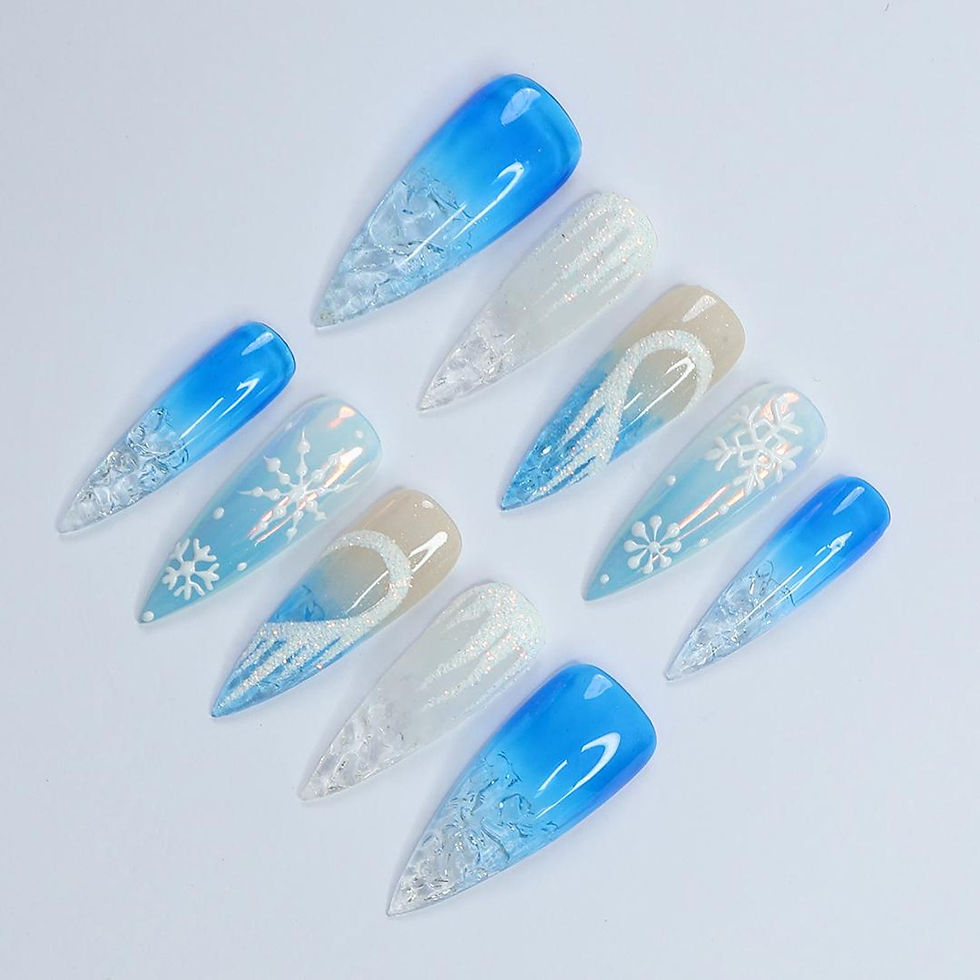 Thumbnail: press on nails, custom press on nails, fake nails, Nails Art